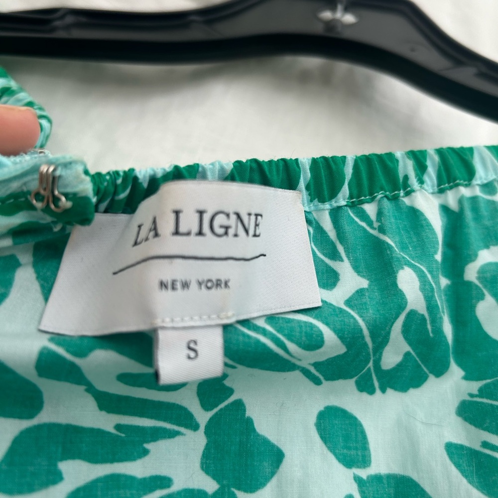 La Ligne Maxi - light blue and green print dress - Picture 3 of 5